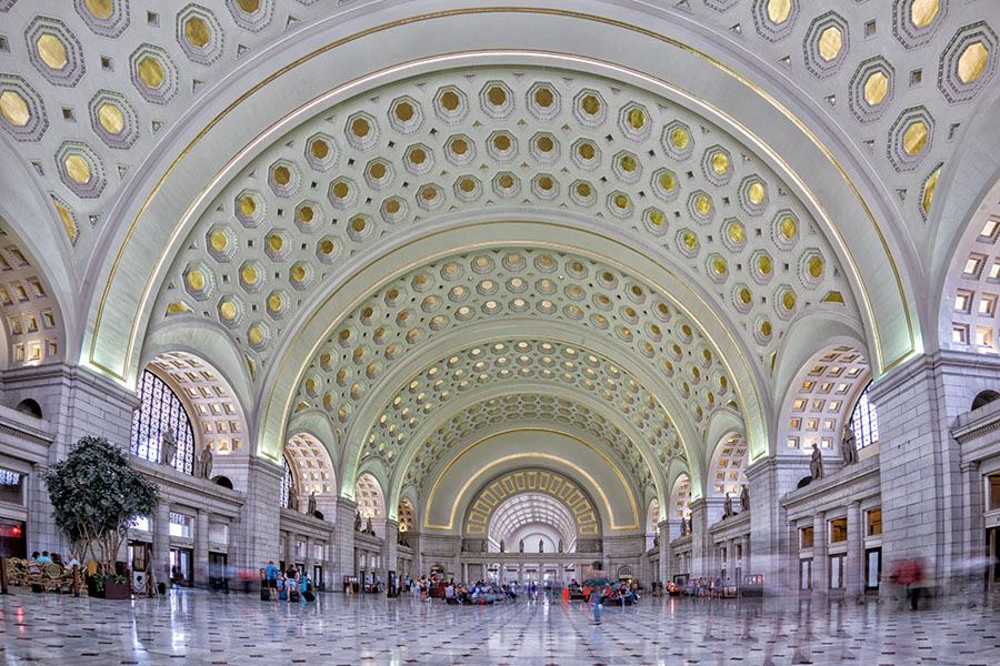 Amtrak's Washington DC Union Station atrium